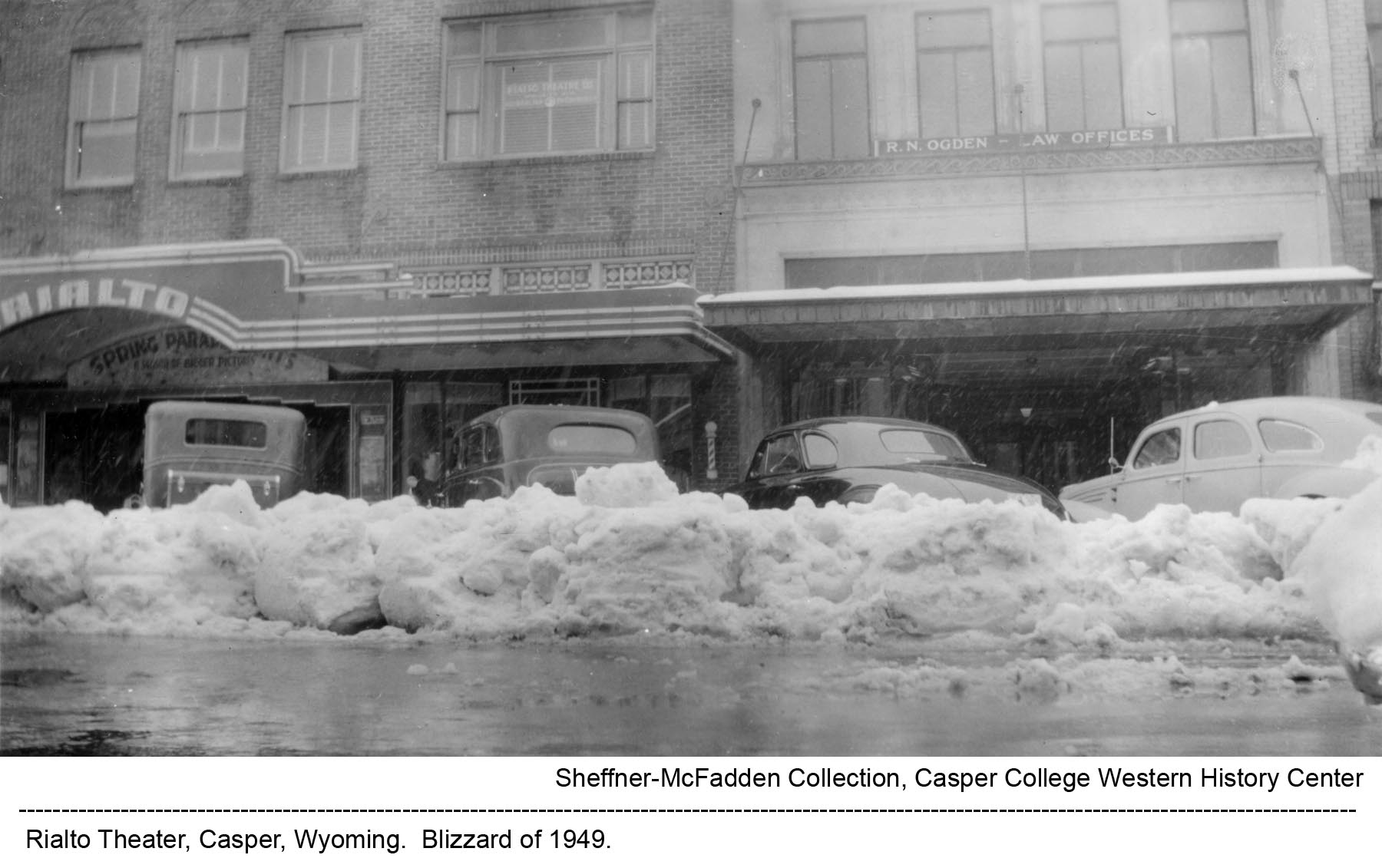 1949 - Rialto Theater Blizzard of 49 | Downtown ...