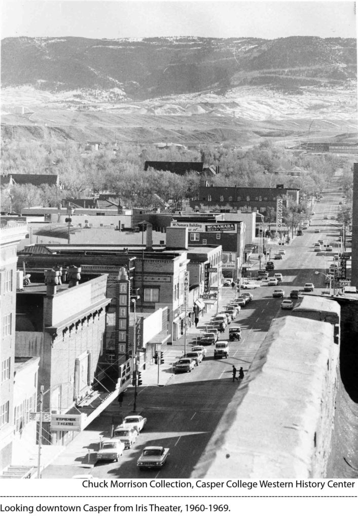 1960-1969 - Downtown Casper from Iris Theater | Downtown Development