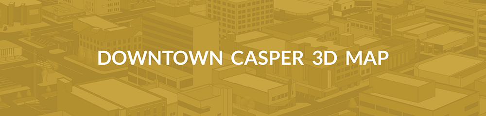 Downtown Casper 3D Map Banner