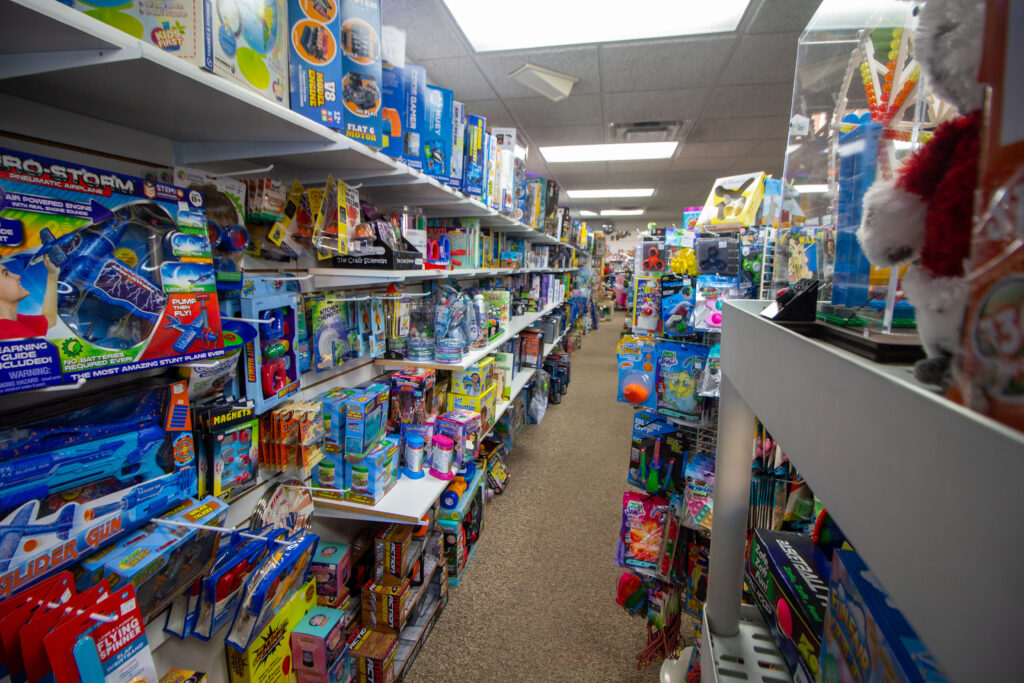 Inside of downtown Casper's Toy Town toy shop.